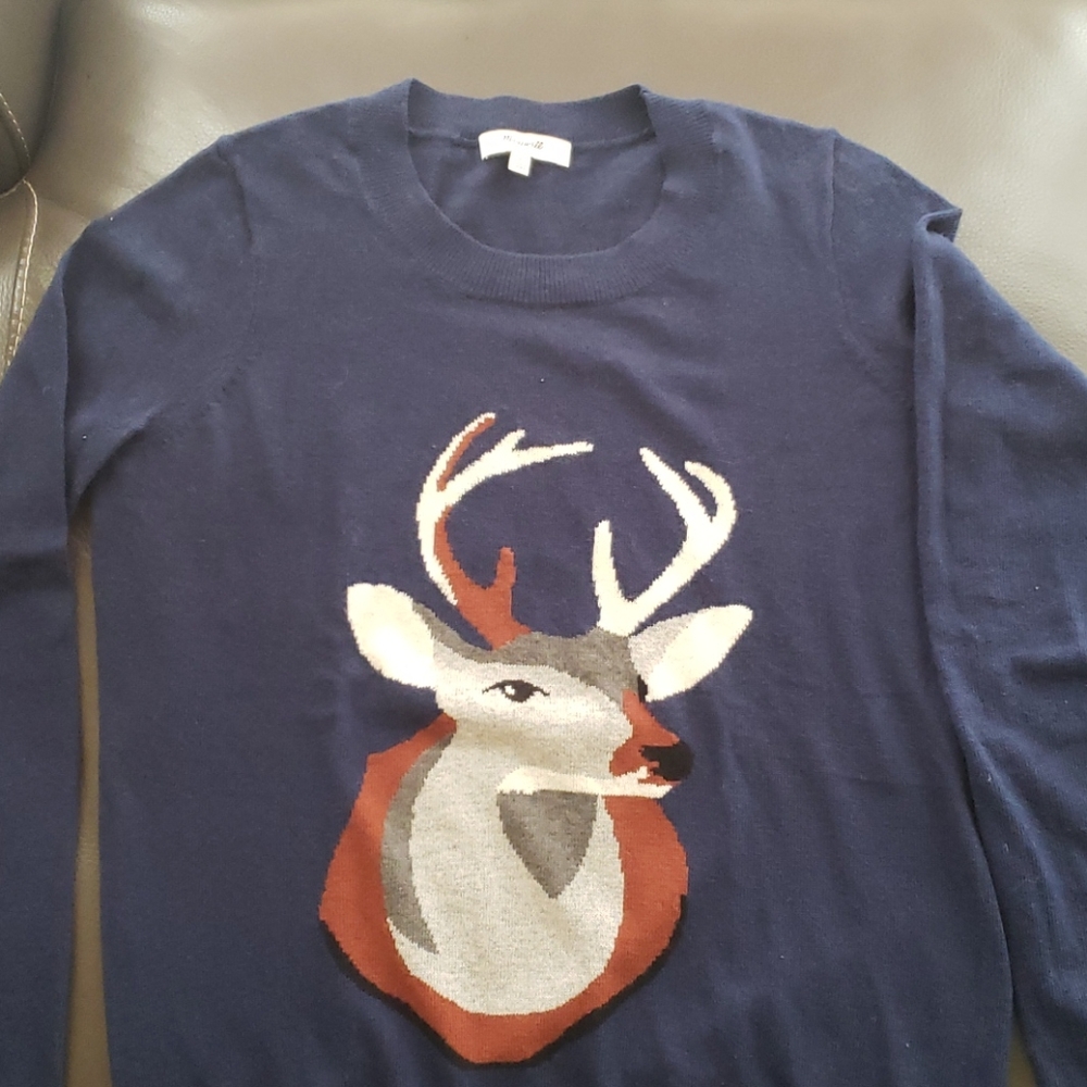 Madewell Deer sweater in size small